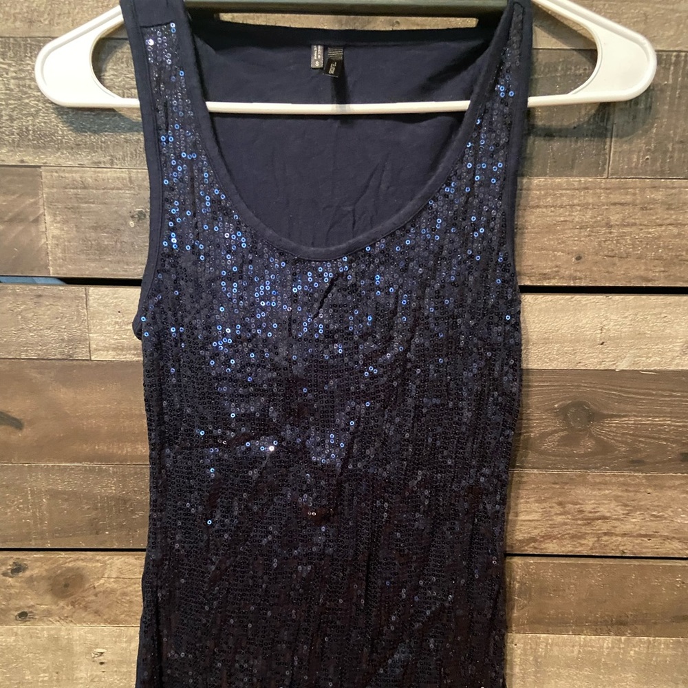 Maurice’s Blue Sequin Tank Top‼️2/$6‼️